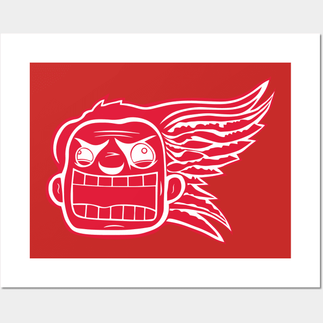 Detroit Flying Reds Wall Art by rabidhabs